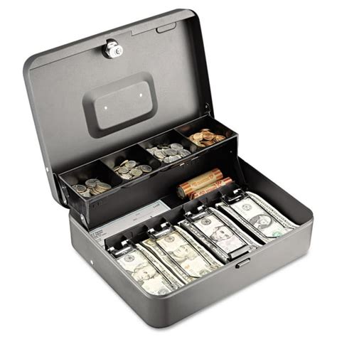 metal 5 bill cash box walmart|cash boxes walmart.